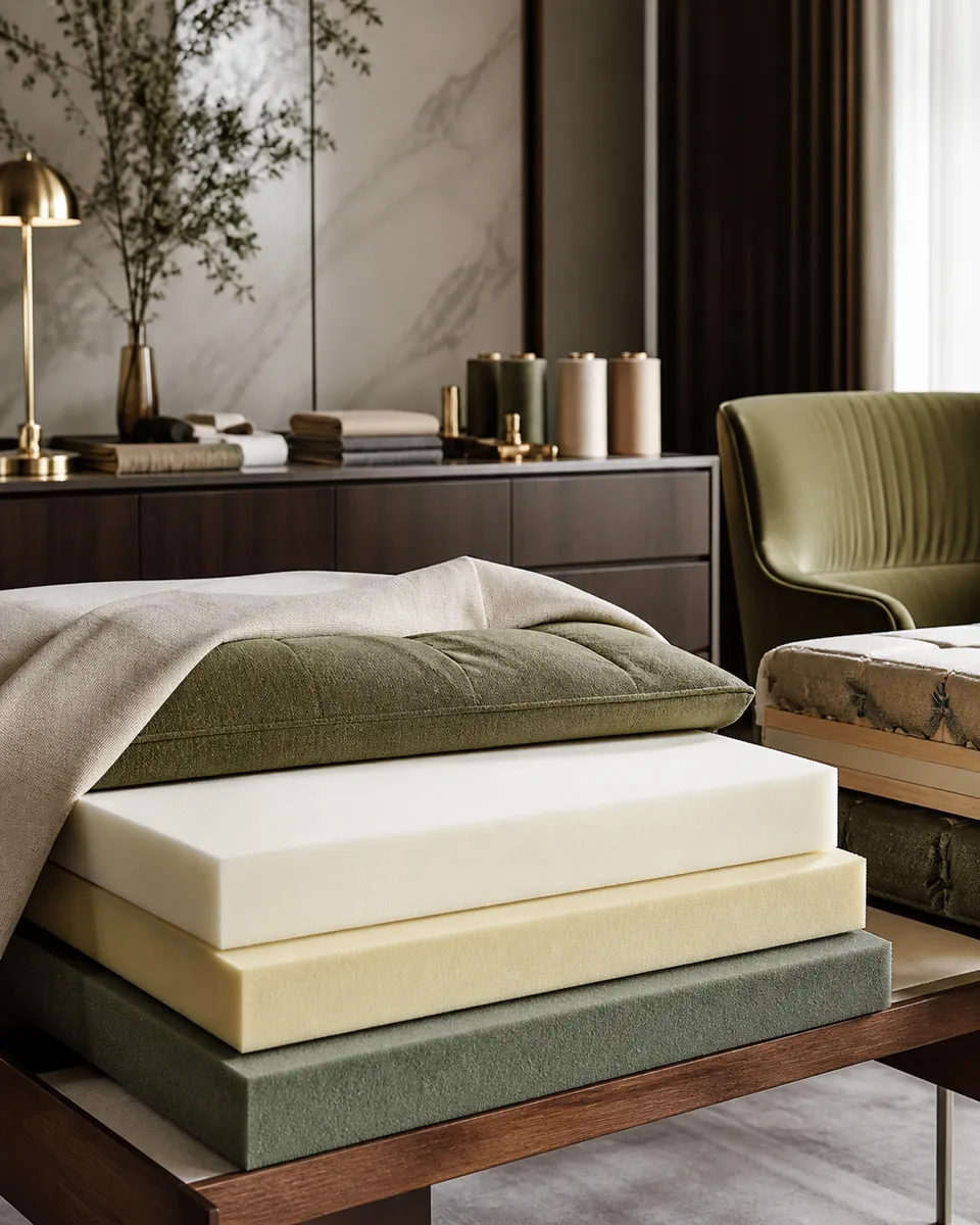 Upholstery materials before restoration
